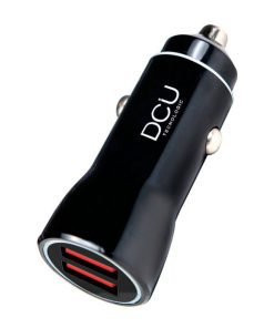 Accesorios para smartphone DCU Tecnologic | Cargador De Coche 2 X Usb 4.8A Aluminio