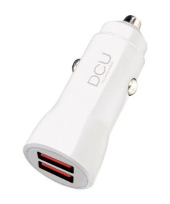 Accesorios para smartphone DCU Tecnologic | Cargador De Coche 2 X Usb 4.8A Aluminio