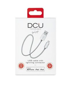 Accesorios para smartphone DCU Tecnologic | Cable Lightning Para Iphone, Ipad E Ipod A Usb 1M