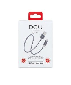 Accesorios para smartphone DCU Tecnologic | Cable Lightning Para Iphone, Ipad E Ipod A Usb 1M