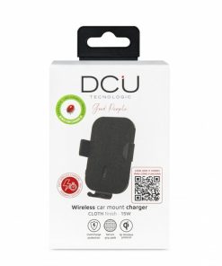 Accesorios para smartphone DCU Tecnologic | Soporte De Movil Para Coche Con Carga Rapida Inalambrica 15W