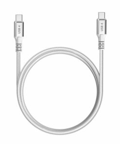 Accesorios para smartphone DCU Tecnologic | Cable Usb 4 Tipo C A Usb Tipo C 240W/40G Blanco 1.5M