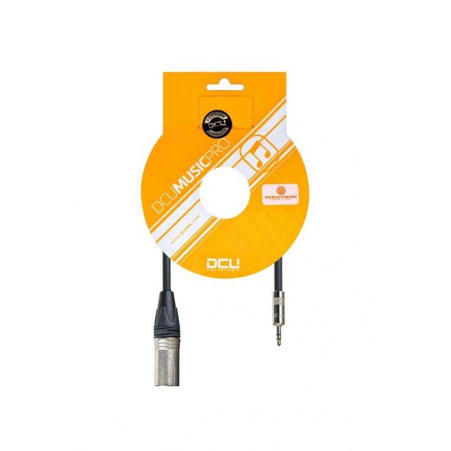 Conexiones de sonido profesional DCU Tecnologic | Cable Pro Xlr M Neutrik - 3,5 Jack M Stereo Rean