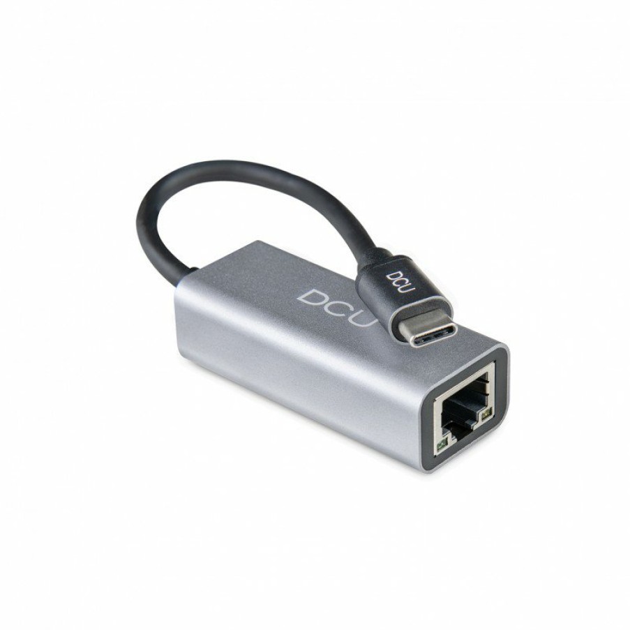 Alimentación y accesorios de informática DCU Tecnologic | Adaptador Usb Tipo C A Rj45 Gigabit Ethernet 1000Mbps