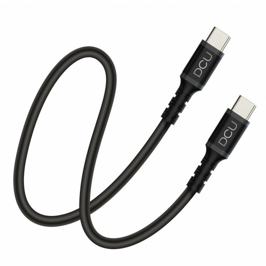 Accesorios para smartphone DCU Tecnologic | Cable Usb Tipo C 2.0 A Usb Tipo C 2.0 Negro 1.5M