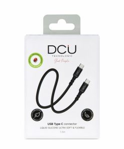 Accesorios para smartphone DCU Tecnologic | Cable Usb Tipo C 2.0 A Usb Tipo C 2.0 Negro 1.5M