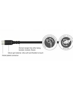 Accesorios para smartphone DCU Tecnologic | Cable Usb Tipo C 2.0 A Usb Tipo C 2.0 Negro 1.5M