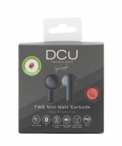 Accesorios para smartphone DCU Tecnologic | Auriculares Mini Mate Bluetooth 5.1 Negros