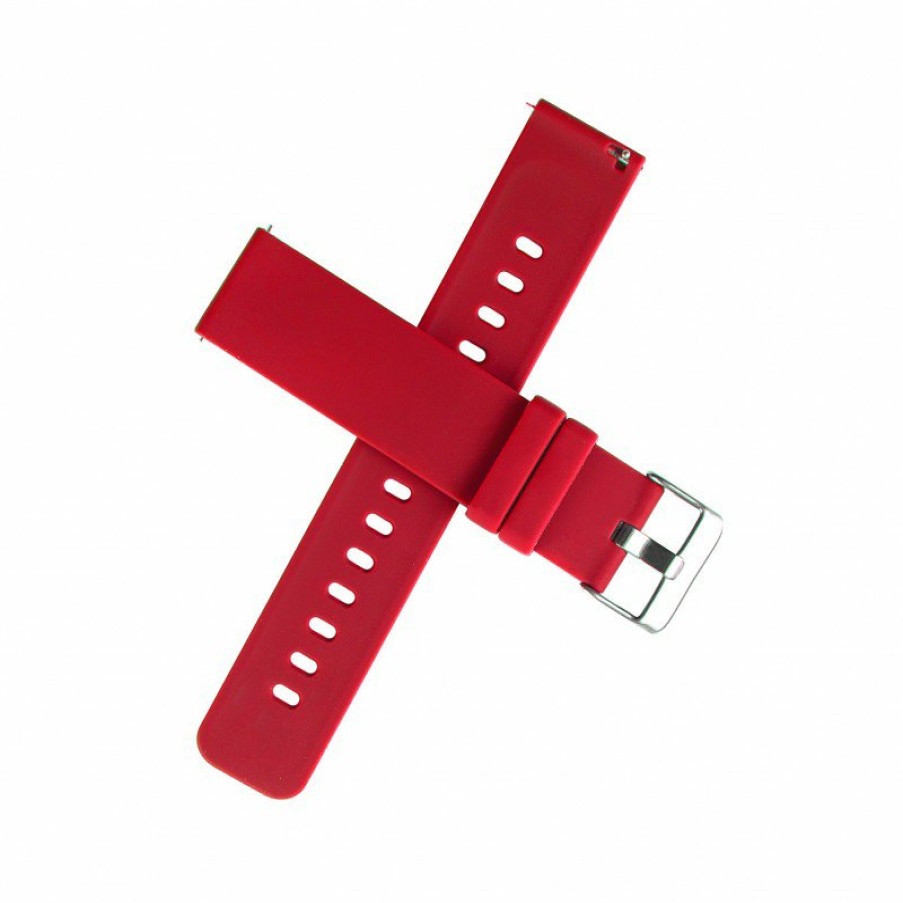 Relojes y accesorios DCU Tecnologic | Correa Silicona Roja 19Mm Para Curved Glass Pro