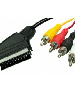 Conexiones y accesorios de vídeo/TV DCU Tecnologic | Conexion Euroconector 21 Pin M 4X Rca In-Out Od 8Mm 1,5M