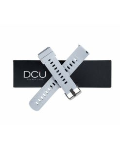 Relojes y accesorios DCU Tecnologic | Correa Silicona Gris 19Mm Para Metal 23