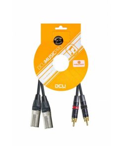 Conexiones de sonido profesional DCU Tecnologic | Cable Pro 2 X Xlr M Neutrik- 2X Rca M Rean