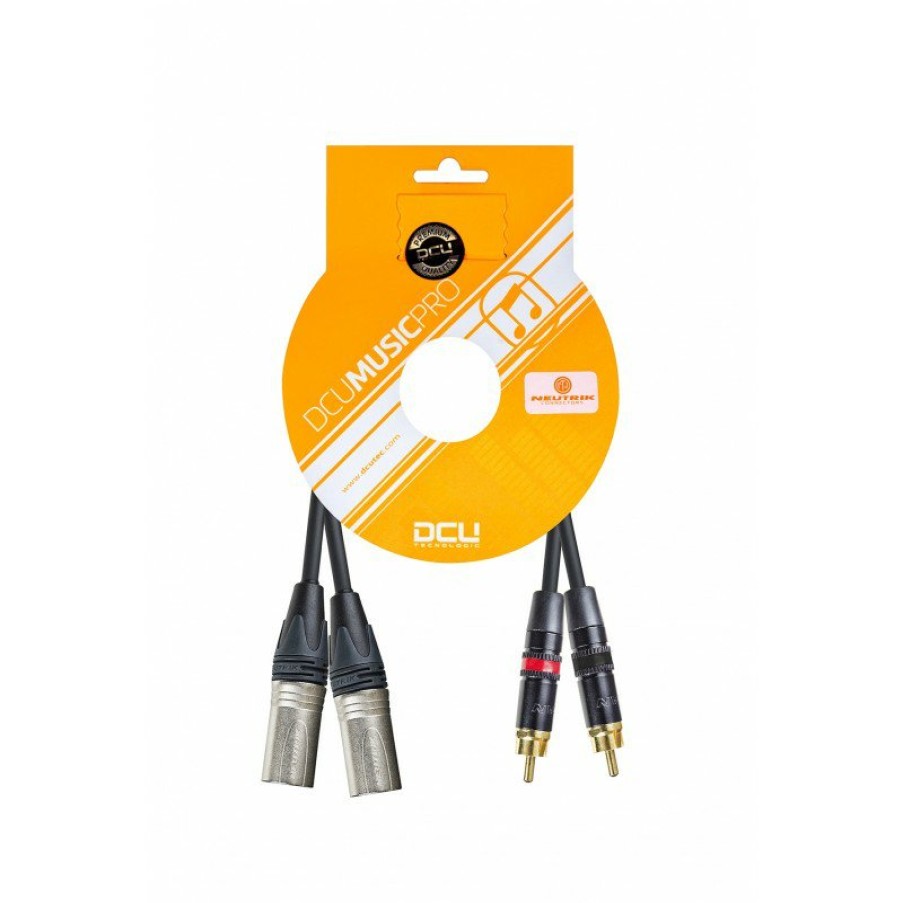 Conexiones de sonido profesional DCU Tecnologic | Cable Pro 2 X Xlr M Neutrik- 2X Rca M Rean