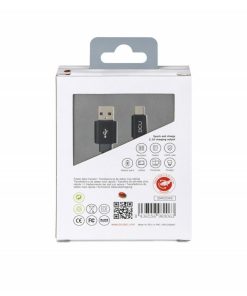 Accesorios para smartphone DCU Tecnologic | Cable Usb Tipo C A Usb Plano Gris 0,20M