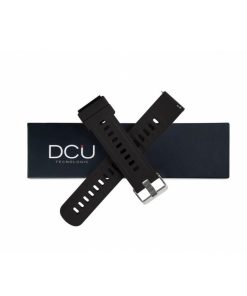 Relojes y accesorios DCU Tecnologic | Correa Silicona Negra 19Mm Para Metal 23