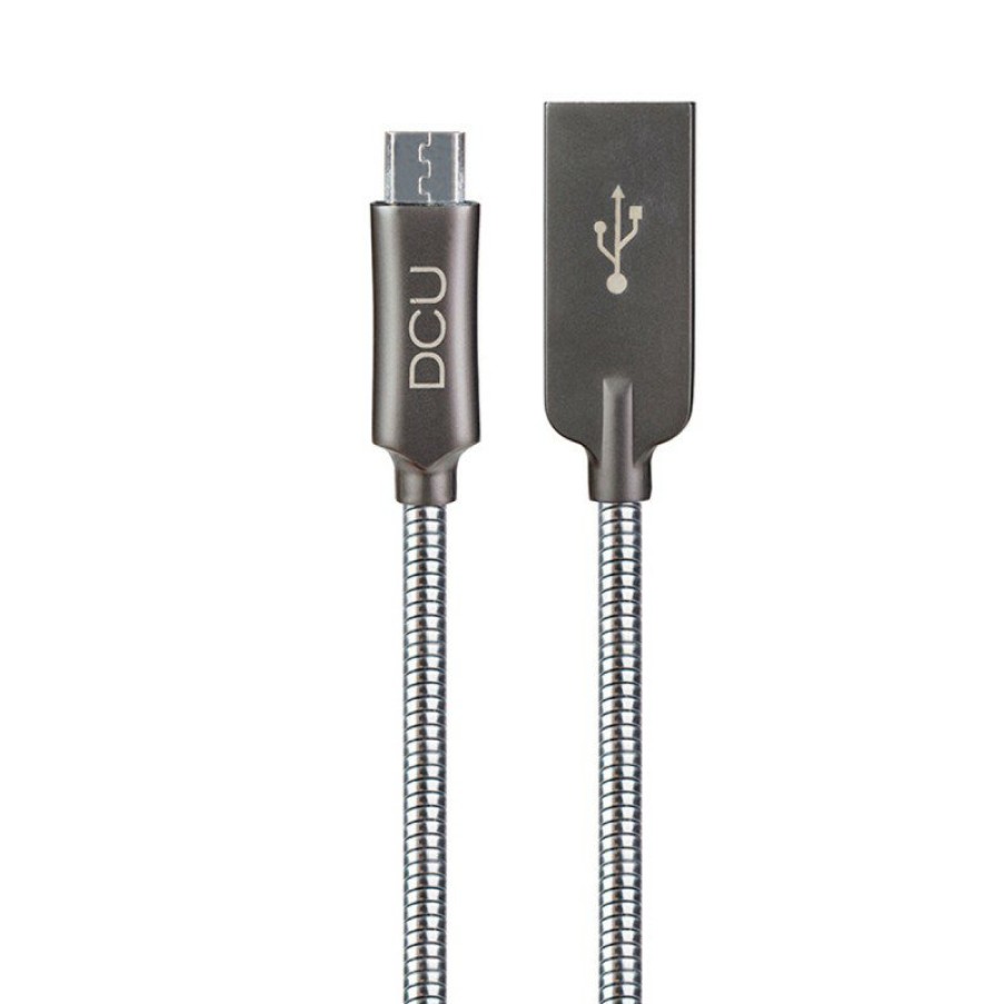 Accesorios para smartphone DCU Tecnologic | Cable Micro Usb A Usb Pure Metal 1M