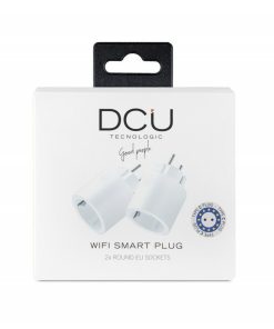 Smart Home DCU Tecnologic | Pack 2 Enchufes Inteligentes Wifi Redondos Eu