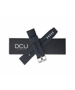 Relojes y accesorios DCU Tecnologic | Correa Silicona Negra Gruesa 21Mm Para Full Touch