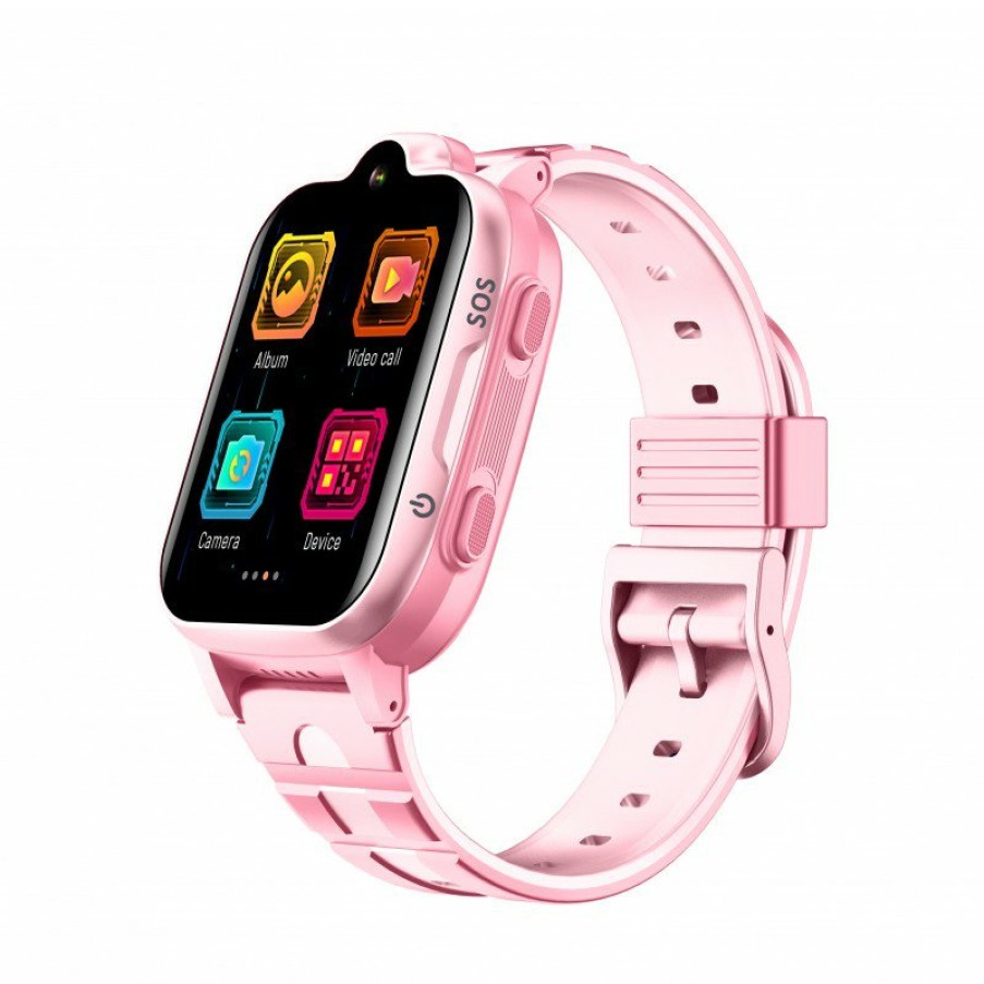 Relojes y accesorios DCU Tecnologic | Smartwatch Nin@S Con Video Llamadas 4G Y Localizacion Rosa