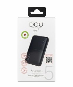 Accesorios para smartphone DCU Tecnologic | Power Bank Triple Salida 2 Usb + Usb C 5.000Mah