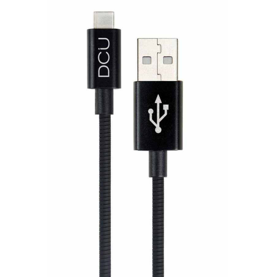 Accesorios para smartphone DCU Tecnologic | Cable Usb Tipo C A Usb Soft Negro 1M