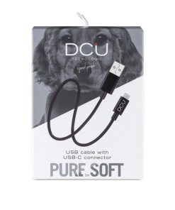 Accesorios para smartphone DCU Tecnologic | Cable Usb Tipo C A Usb Soft Negro 1M