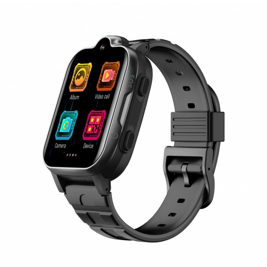 Relojes y accesorios DCU Tecnologic | Smartwatch Nin@S Con Video Llamadas 4G Y Localizacion Negro