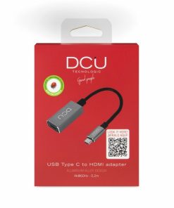 Alimentación y accesorios de informática DCU Tecnologic | Adaptador Usb 3.1 Tipo C A Hdmi 2.0 20Cm