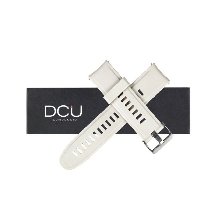 Relojes y accesorios DCU Tecnologic | Correa Silicona Blanca 21Mm Para Elegance O Similar