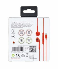 Accesorios para smartphone DCU Tecnologic | Auricular Para Iphone/Ipad Estereo Rojo