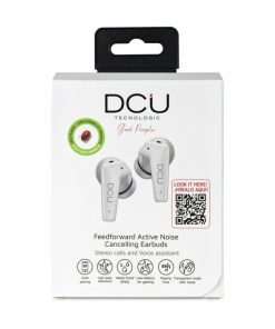 Accesorios para smartphone DCU Tecnologic | Auriculares Con Cancelacion De Ruido Activa Feedforward Blancos