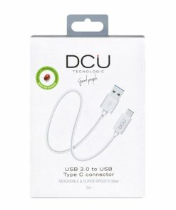 Accesorios para smartphone DCU Tecnologic | Cable Usb Tipo C 3.1 A Usb Tipo A 3.0 2M