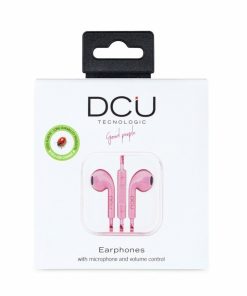 Accesorios para smartphone DCU Tecnologic | Auricular Jack 3,5Mm Estereo Rosa