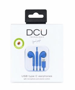 Accesorios para smartphone DCU Tecnologic | Auriculares Usb Tipo C Estereo Azules