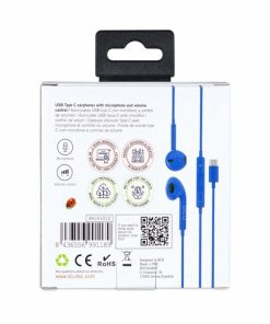 Accesorios para smartphone DCU Tecnologic | Auriculares Usb Tipo C Estereo Azules