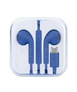 Accesorios para smartphone DCU Tecnologic | Auriculares Usb Tipo C Estereo Azules