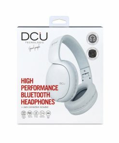 Accesorios para smartphone DCU Tecnologic | Auriculares Bluetooth Plegables Multifuncion Blanco