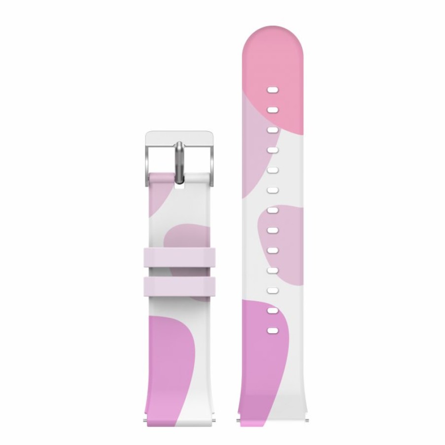 Relojes y accesorios DCU Tecnologic | Correa Silicona Blanco/Lila 19Mm Para Junior O Similar