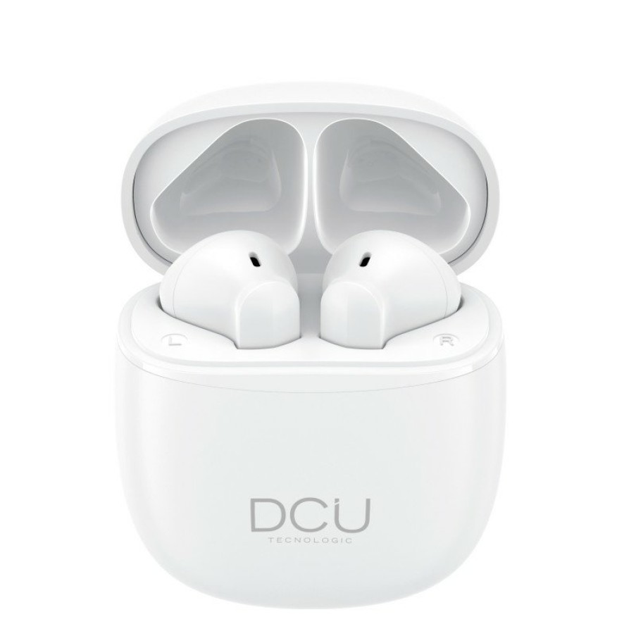 Accesorios para smartphone DCU Tecnologic | Auriculares Mini Mate Bluetooth 5.1 Blancos