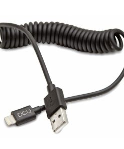 Accesorios para smartphone DCU Tecnologic | Cable Lightning A Usb Rizado 1.5M