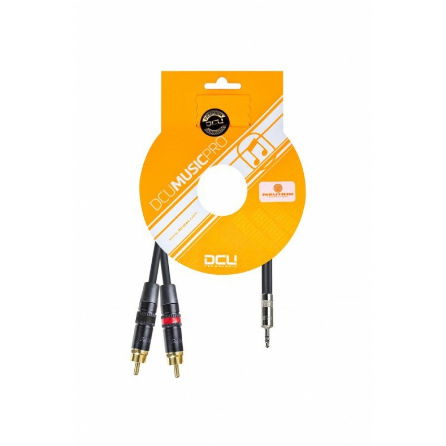 Conexiones de sonido profesional DCU Tecnologic | Pro 3,5 Jack M Stereo Rean - 2 X Rca M Rean