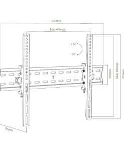 Conexiones y accesorios de vídeo/TV DCU Tecnologic | Soporte De Pared Inclinable Para Tv 32'' - 70''