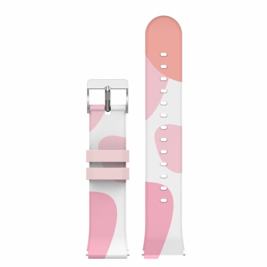 Relojes y accesorios DCU Tecnologic | Correa Silicona Blanco/Rosa 19Mm Para Junior O Similar