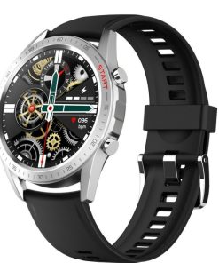 Relojes y accesorios DCU Tecnologic | Smartwatch Elegance 2 Correas Piel Negra/Silicona Blanca