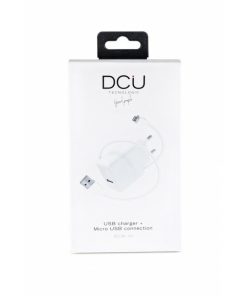 Accesorios para smartphone DCU Tecnologic | Cargador Usb 5V 2.4A + Cable Micro Usb 1M