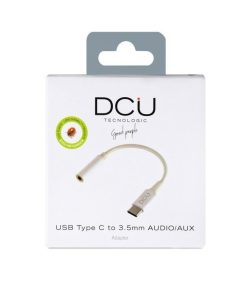 Accesorios para smartphone DCU Tecnologic | Adaptador Usb C - Audio/Aux Jack 3.5Mm