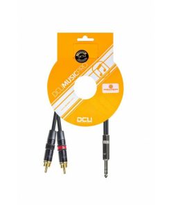 Conexiones de sonido profesional DCU Tecnologic | Pro 6,3 Jack M Stereo - 2 X Rca M Rean