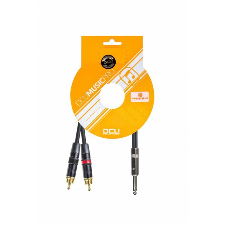 Conexiones de sonido profesional DCU Tecnologic | Pro 6,3 Jack M Stereo - 2 X Rca M Rean