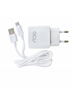 Accesorios para smartphone DCU Tecnologic | Cargador Usb 5V 2,4A + Cable Usb Tipo C 1M