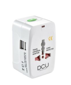 Accesorios para smartphone DCU Tecnologic | Adaptador De Viaje Universal + 2 Usb